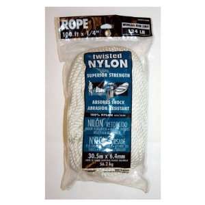 Lehigh Group NPP4100W P 1/4 x 100 Twist Nylon Rope