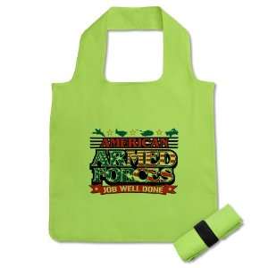 Reusable Shopping Grocery Bag Kiwi American Armed Forces Army Navy Air 