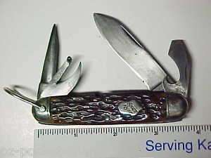 Remington UMC Scout Knife R3333 4 Blade 3 5/8 Inch  Old  