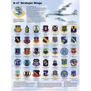   Stratojet Wings Educational Military Chart Poster