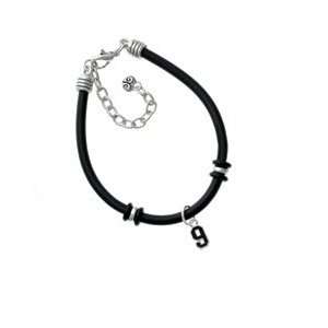  Black Number   9 Black Charm Bracelet Arts, Crafts 