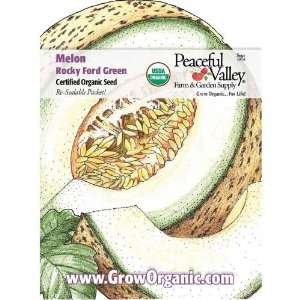    Organic Melon Seed Pack, Rocky Ford Green Patio, Lawn & Garden