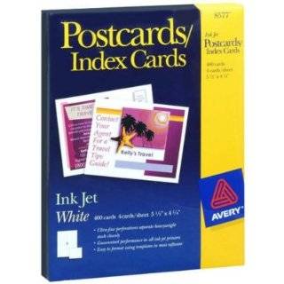 Avery Postcards for Inkjet Printers, 5.5 x 4.25 Inches, White, Box of 