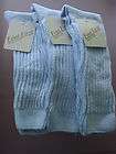 WOMANS/ LADIES LIGHT BLUE HEAVY SLOUCH SOCKS MADE IN USA NWT 3 Pair