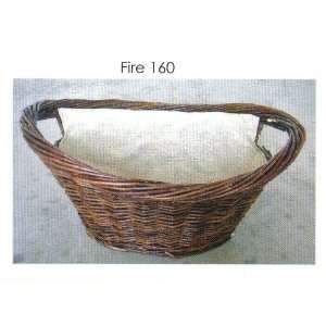   Wicker Log Basket With Fixed Lining  (FIRE160) [Misc.]