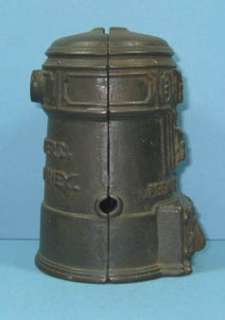 OLD CAST IRON ADV GEM STOVE OR FURNACE BANK GUARANTEED OLD & AUTHENTIC 
