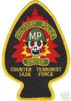 Military Police Counter Sniper Ace of Spaces Patch NEW  