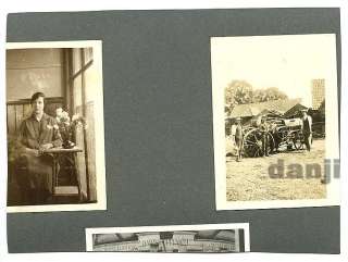 old FARM MACHINE Photo *FARMER on TRACTOR in field pulling REAPER 