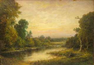 Thomas Bailey Griffin Impressionist Sunset Landscape  