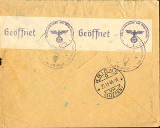 FRANCE MILITARY MAIL COVER, WW II GERMANY REICH CENSUR  