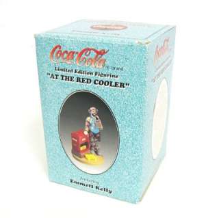 Coca Cola LE Emmett Kelly At The Red Cooler Figurine  