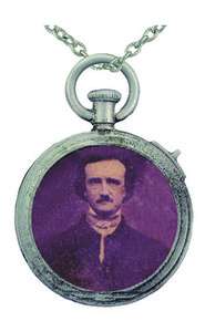 Brand New Edgar Allan Poe Steampunk Time Piece Frame Necklace  