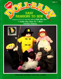 Craft Books #1316 Doll Baby Easy Fashions to Sew  