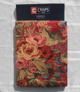 SUMMERTON CHAPS Fabric Shower Curtain Cotton 72 x 72 HEIRLOOM FLORAL 