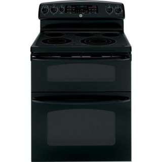   in. Self Cleaning Freestanding Electric Double Oven Range in Black