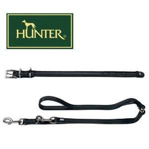 SET Hunter verstellbare Hundeleine / Führleine 20/200 + Halsband für 