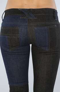 Tripp NYC The Patch Jean in Indigo and Dark Gray  Karmaloop 