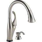 Addison Single Handle Pull Down Sprayer Kitchen Faucet in Stainless 