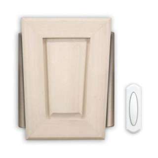 Heath Zenith Wireless Door Chime Kit With Solid Maple Cover And Satin 