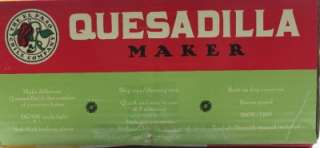 El Paso Chile Nonstick Quesadilla Fajita Tortilla Maker Brand New