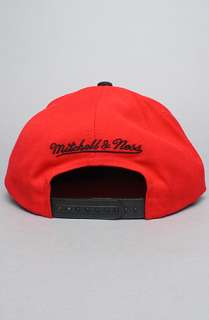 Mitchell & Ness The NBA Wool Snapback Hat in Red Black  Karmaloop 