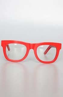 Super Sunglasses The Ciccio Sunglasses in Red w Clear Lenses 