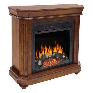 Pleasant Hearth Somerset Chestnut Electric Fireplace 186 54 73 at The 
