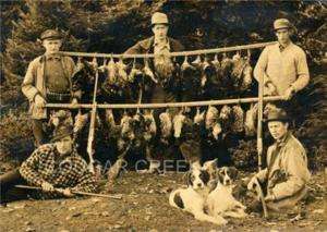 GROUSE HUNTERS DOGS GUNS HUNTING PHOTO1910 GRANDVIEW WI  