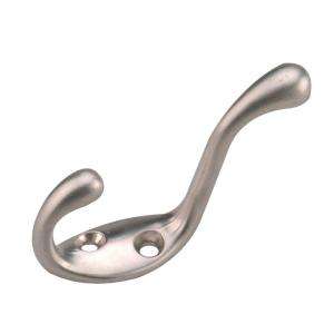   In. Brushed Nickel Heavy Duty Coat Hook 235NBV at The Home Depot