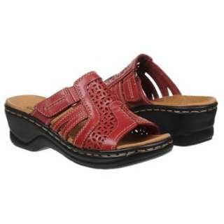Womens Clarks Lexi Bark Red Shoes 