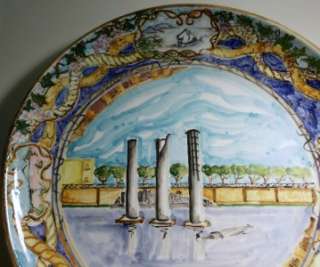 Italy Naples Pozzuoli Italian Pottery Wall Plate Ruins Macellum of 