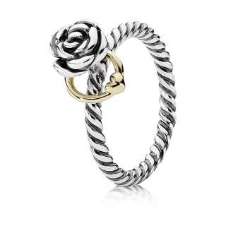 Original Pandora Ring Silber Gold Rose 190860  