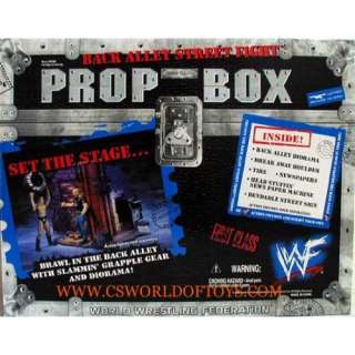 WWE / WWF 2000   PROP BOX   BACK ALLEY STREET FIGHT   PLAYSET 