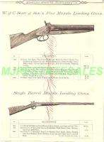 1884 Army Musket & WC Scott Muzzle Loader Shotgun AD  