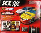 SCX 1/32 NASCAR Electric Slot Car Racing Set Tri Oval Banked Curves 