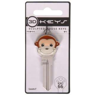   Hillman Group #66 Blank 3D Monkey Theme Key 87506 