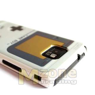 White Game Boy Hard Case Cover for Samsung i9100 Galaxy S II S2  
