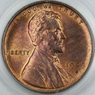 1909 S VDB Lincoln Cent Penny 1c, PCGS Genuine (Very Choice BU) Key 