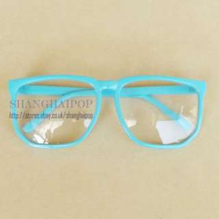 Oversized Mirror/Clear/Dark Lens Glasses Sunglasses Square Frame Large 