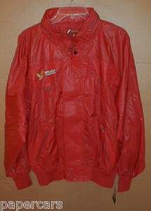   Racing Vintage New old stock Mens Large Red Jacket Coat w/tag  
