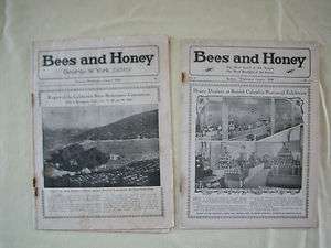 Scarce Beekeeping Magazines Bees and Honey Spokane WA 1924 Old Bee 