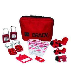 Brady Breaker Lockout Sampler Toolbox Kit with 2 Keyed Alike Safety 