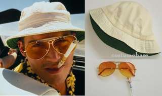 Fear and Loathing in Las Vegas Costume Hunter Thompson Hat + Holder 