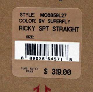   Mens Ricky Super T SUPERFLY black w/ multi stitch MQ6859L27  