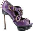 Purple Studded Womens Heels    
