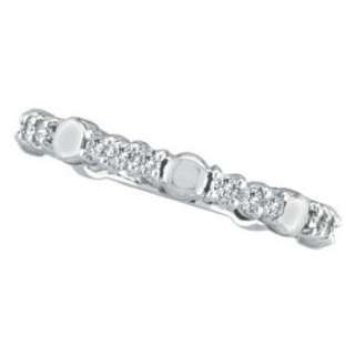stackable ring guard in 14k white gold 0 51 ctw