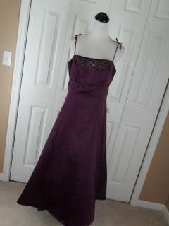 NWT Alfred Angelo GRAPE Prom Gown Sleeveless 14 Dress  