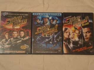 STARSHIP TROOPERS 1,2,3 TRILOGY 3 Movie DVD Collection Set Lot Star 