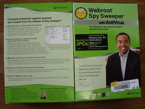 Webroot Spy Sweeper with Antivirus for 3 PCs  