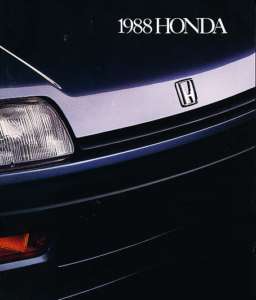 1988 Honda Sales Brochure Civic CRX Prelude Accord  